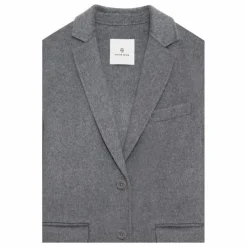 Clearance Anine Bing Veste Quinn Laine et Cachemire | Gris chiné