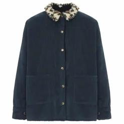 Clearance Veste Réversible Coton Velours Côtelé Brune - Collection Femme | Femme Vestes, Blousons
