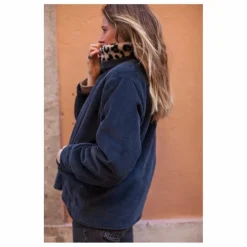 Clearance Veste Réversible Coton Velours Côtelé Brune - Collection Femme | Femme Vestes, Blousons