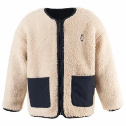 Outlet Gosoaky Veste Réversible Façon Sherpa Sleeping Lion | Beige