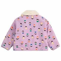Bobo Choses Veste Réversible Façon Sherpa Fibres Recyclées | Lilas| Manteaux, Blousons, Pilotes