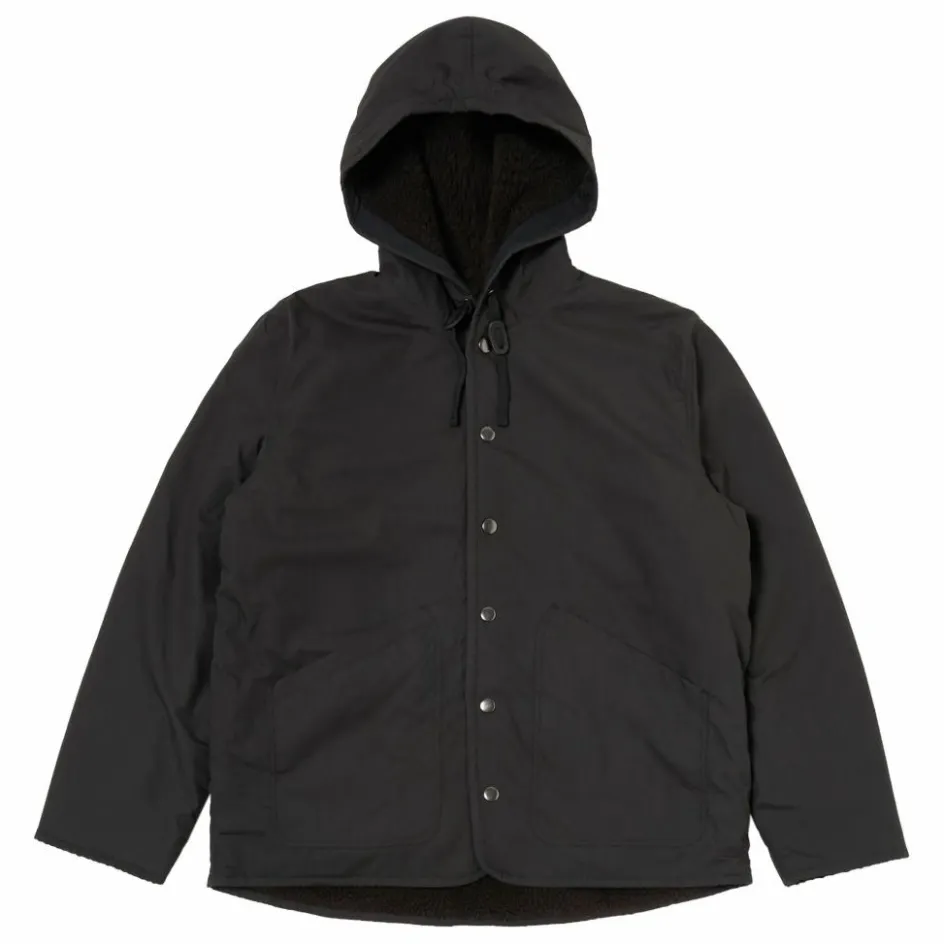 Universal Works Veste Réversible Simple Capuche ||Homme Doudounes, Parkas, Vestes