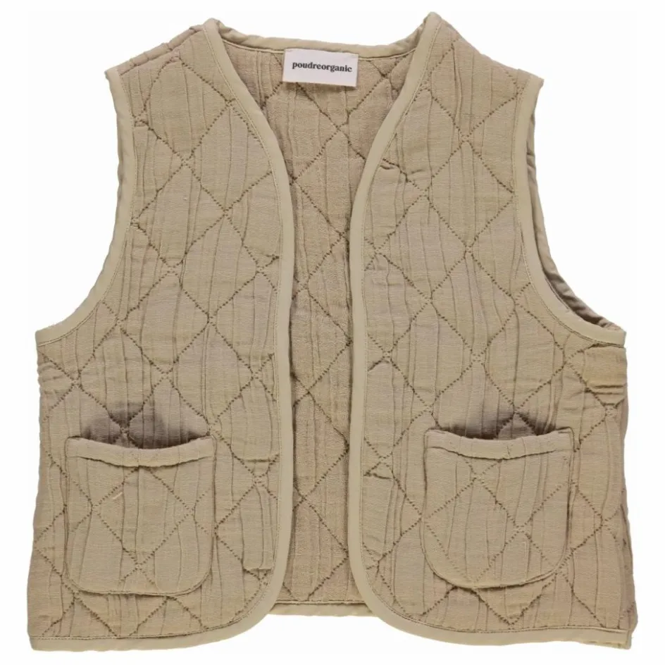 Enfant Poudre Organic Manteaux, Blousons|Manteaux, Blousons*Veste Sans Manches Cercis Coton Bio |