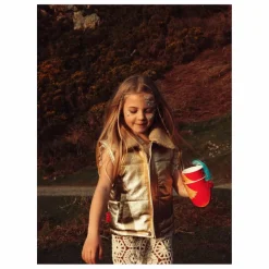 Enfant Fille Garçon Manteaux, Blousons|Manteaux, Blousons*Veste Sans Manches Col Sherpa Métallisée |