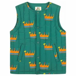 Outlet Jelly Mallow Veste Sans Manches Crown | Vert