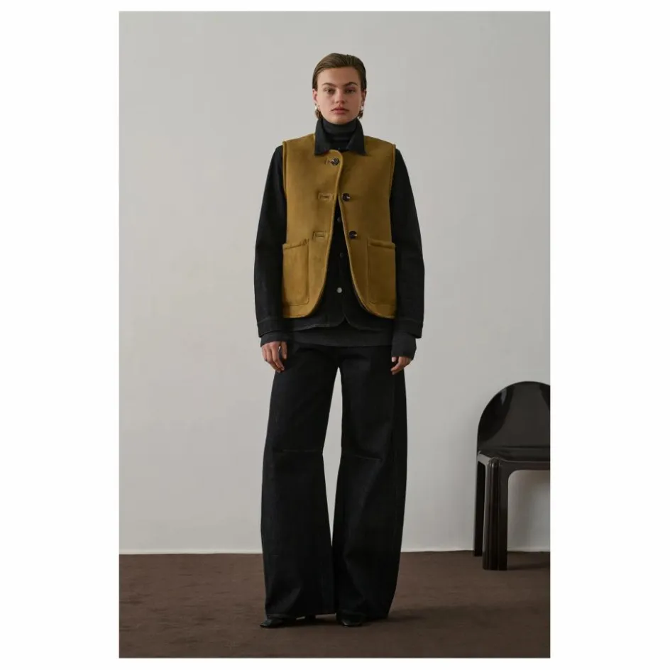 Femme Soeur Vestes, Blousons*Veste Sans Manches Duomo Cuir |