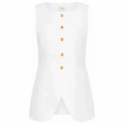 Best Posse Veste Sans Manches Emma Lin | Ivoire