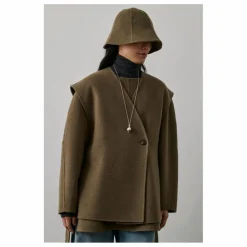 Outlet Soeur Veste Sans Manches Evasion Laine | Beige foncé