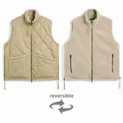 Homme Taion Doudounes, Parkas, Vestes*Veste Sans Manches Militaire Réversible Col Montant |