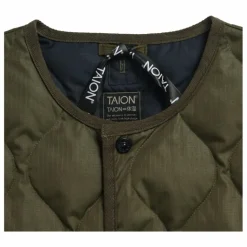 Hot Taion Veste Sans Manches Military Unisexe | Kaki foncé