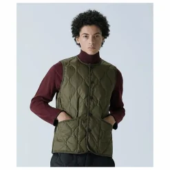 Hot Taion Veste Sans Manches Military Unisexe | Kaki foncé