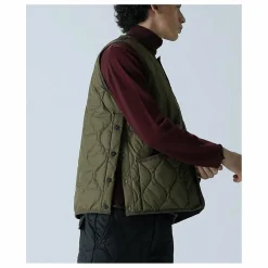 Hot Taion Veste Sans Manches Military Unisexe | Kaki foncé