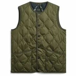 Hot Taion Veste Sans Manches Military Unisexe | Kaki foncé