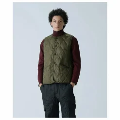 Hot Taion Veste Sans Manches Military Unisexe | Kaki foncé