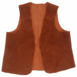Outlet ILDA'S sheep Veste Sans Manches Peau Lainée Mérinos | Marron