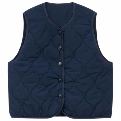 Hot a.p Veste Sans Manches Réversible Georgina | Bleu marine