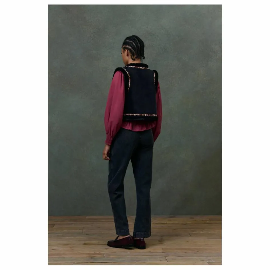 Louise Misha Veste Sans Manches Réversible Renée Velours - Collection Femme ||Femme Vestes, Blousons