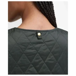 Online Barbour Veste Sans Manches Réversible My | Vert foncé