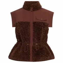 Outlet Ulla Johnson Veste Sans Manches Tariet Teddy | Bordeaux