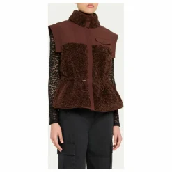 Outlet Ulla Johnson Veste Sans Manches Tariet Teddy | Bordeaux