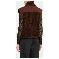 Outlet Ulla Johnson Veste Sans Manches Tariet Teddy | Bordeaux