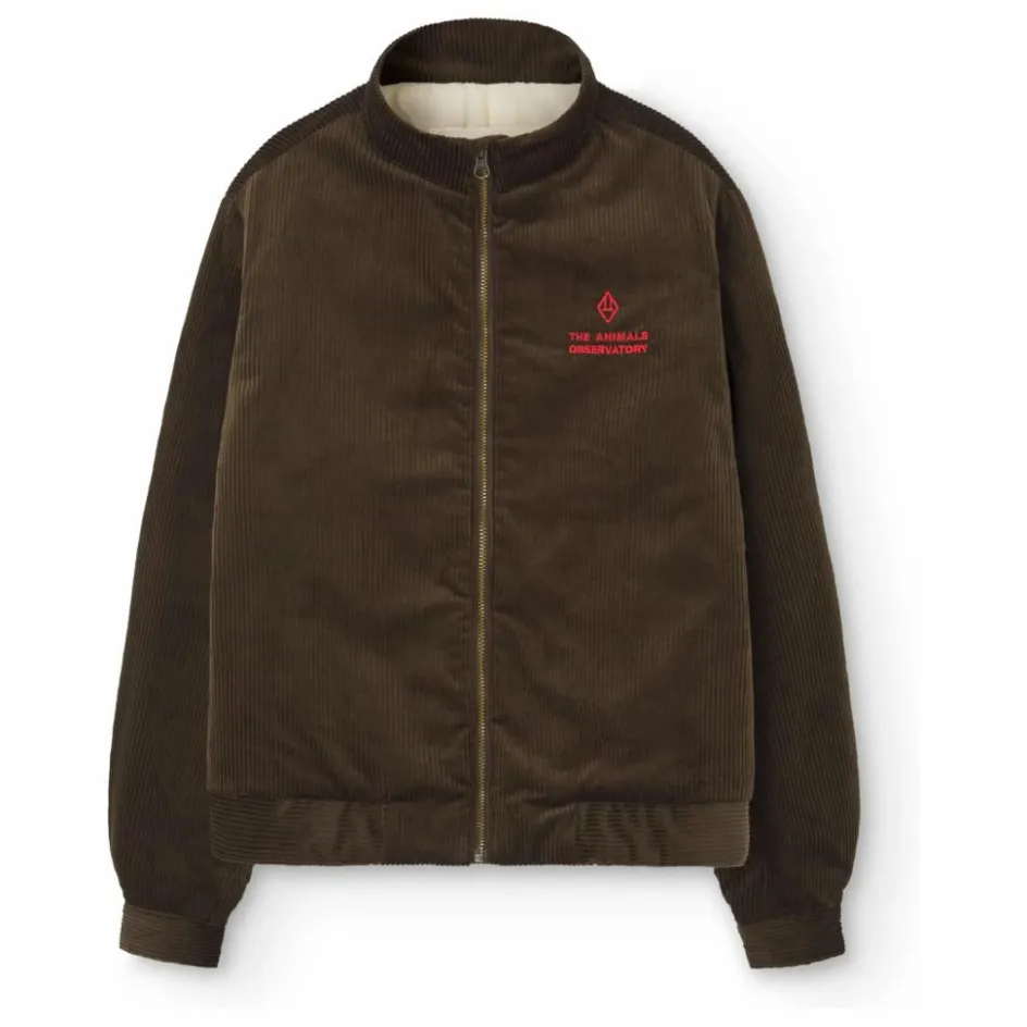 Discount The Animals Observatory Veste Tiger Velours Côtelé | Chocolat