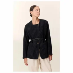 Leon & Harper Veste Vafi Rayée Laine ||Femme Vestes, Blousons