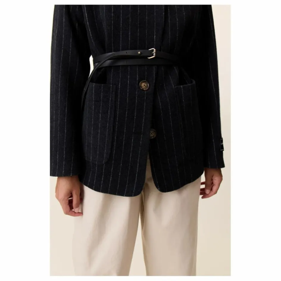 Leon & Harper Veste Vafi Rayée Laine ||Femme Vestes, Blousons