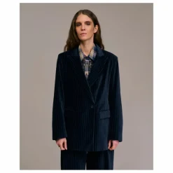 Hot Diega Veste Viaregio Rayée | Bleu