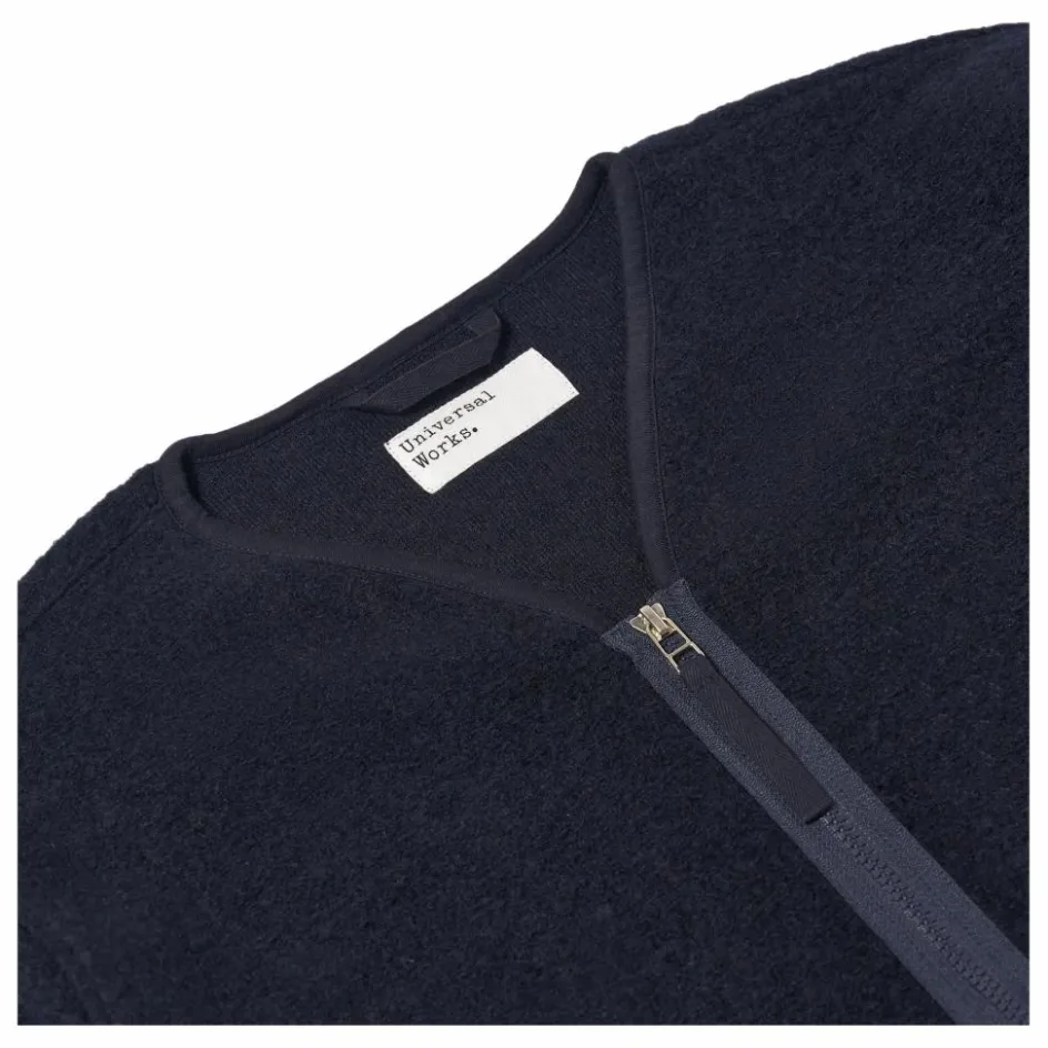 Sale Universal Works Veste Zippée Liner | Bleu marine