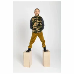 Clearance Hundred Pieces Veste Zippée sans manches Sherpa | Vert kaki