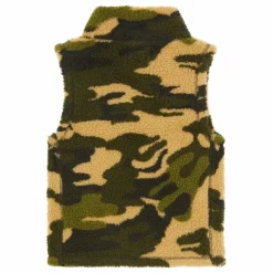 Clearance Hundred Pieces Veste Zippée sans manches Sherpa | Vert kaki