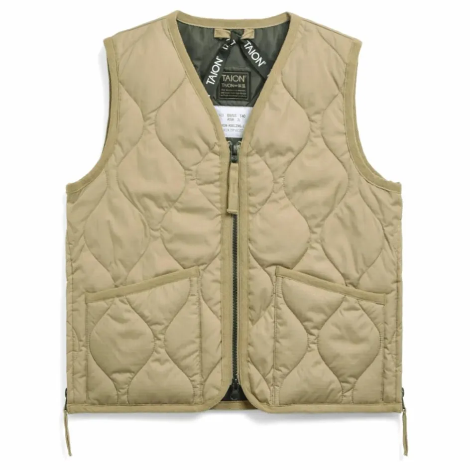 Sale Veste Zippée Sans Manches Matelassée Military | Enfant Manteaux, Blousons