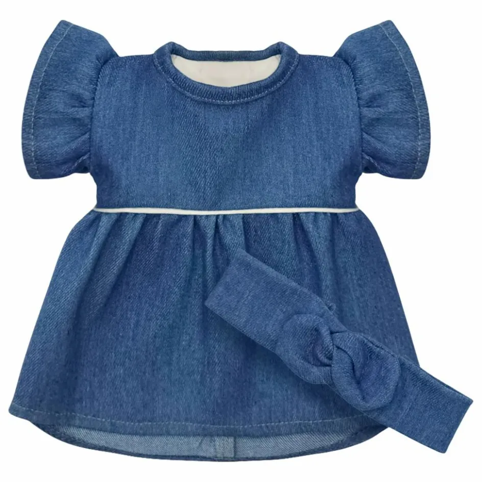 Sale Minikane Vestiaire poupée - Robe Daisy et headband gaze de coton | Denim
