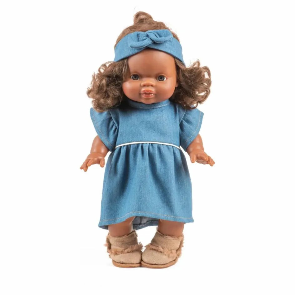 Sale Minikane Vestiaire poupée - Robe Daisy et headband gaze de coton | Denim