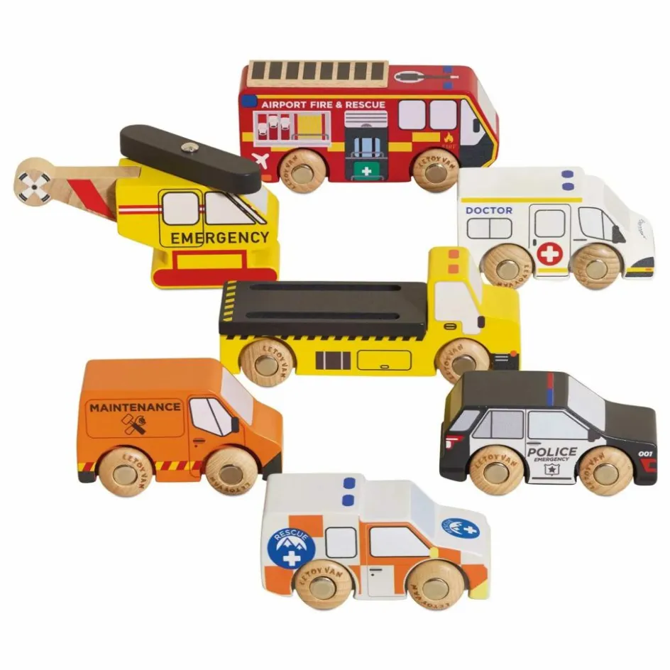 New Véhicules de sauvetage - Set de 7 Garages, Circuits