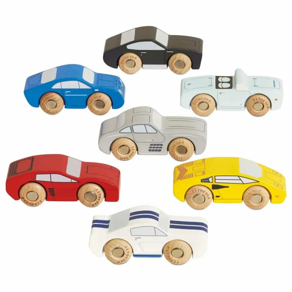 Le Toy Van Voitures de sports - Set de 7| Garages, Circuits